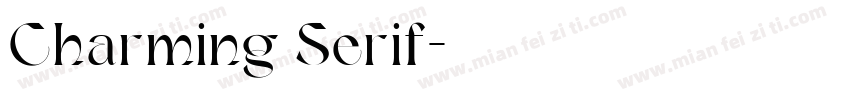 Charming Serif字体转换